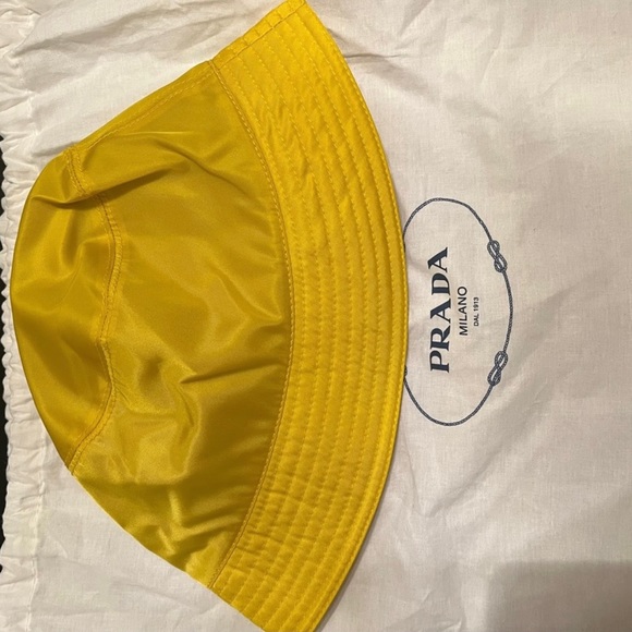 Prada Yellow Bucket Hat - Picture 5 of 8